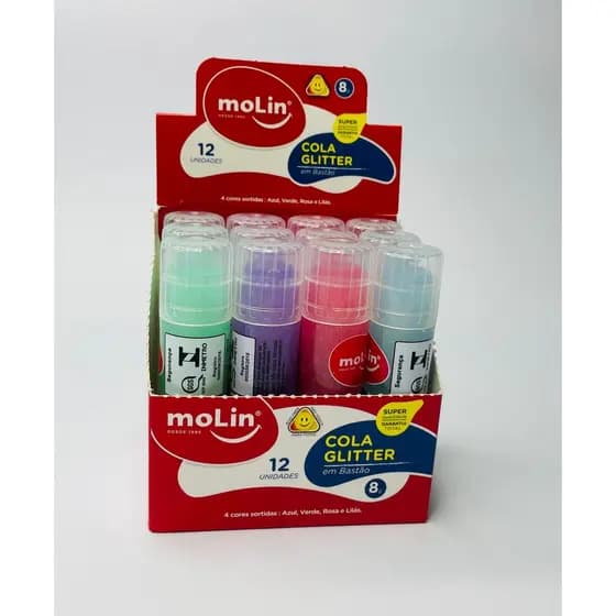 Cola em Bastão 8g Glitter - Molin