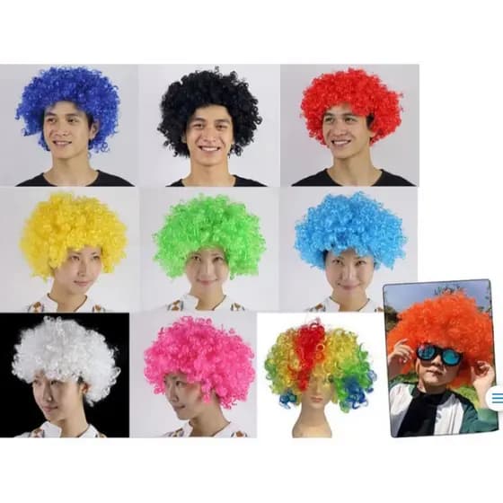 Peruca Black Power Cores - Fantasia - Festa - Carnaval - Cosplay - Encaracolado - Cachos - Estilo