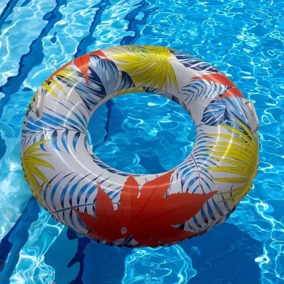 Boia folha de bordo Inflável 90 cm Piscina Praia e Festas - Criança e adulto Super Resistente (Boia -015)