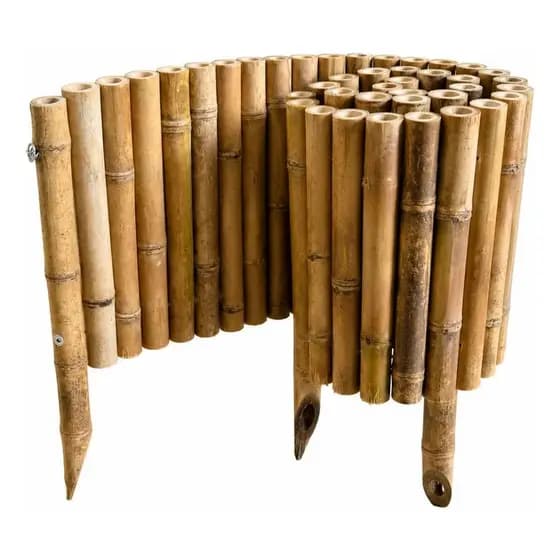 Cerca Jardim Decorativa Premium 1 Metro Bambu Natural