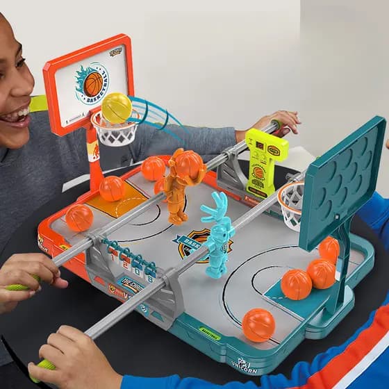 Criativo Competitivo De Basquetebol De Mesa Conjunto Interativo Pai-Filho Laranja Azul Borracha Mini