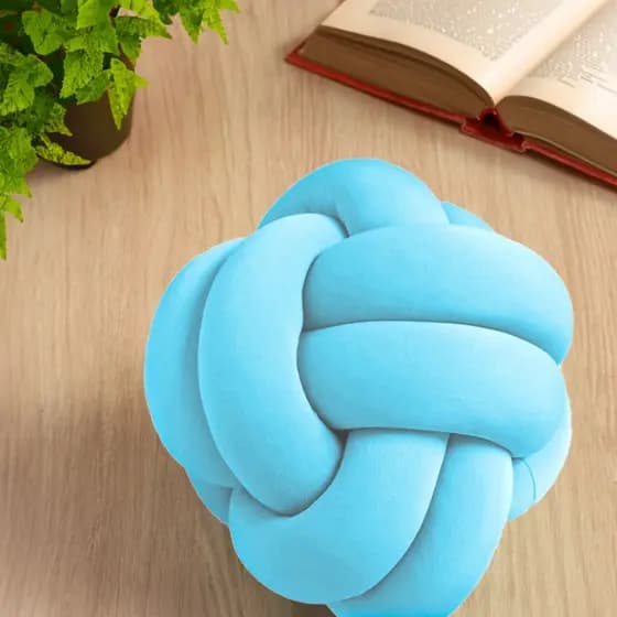 Almofada Nó Escandinavo Decoração, Kit 4,Nozinho Sala Casa Quarto