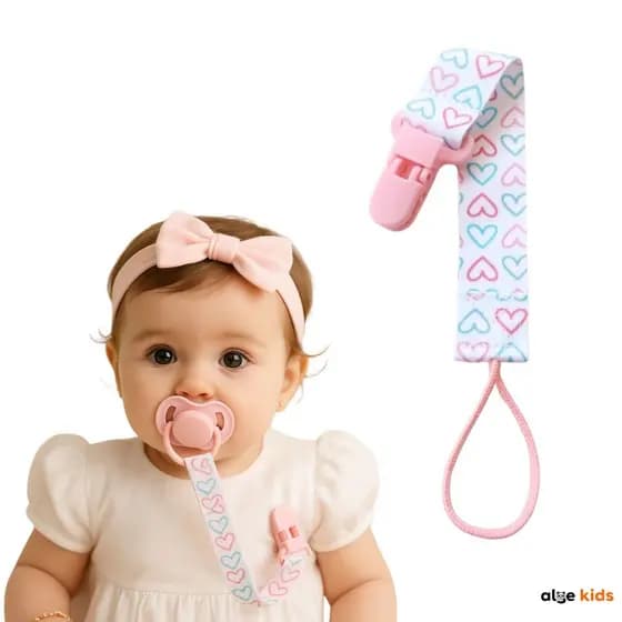 Prendedor Clipe De Chupeta Bico Original Modelo Universal Para Bebê Baby Menino e Menina
