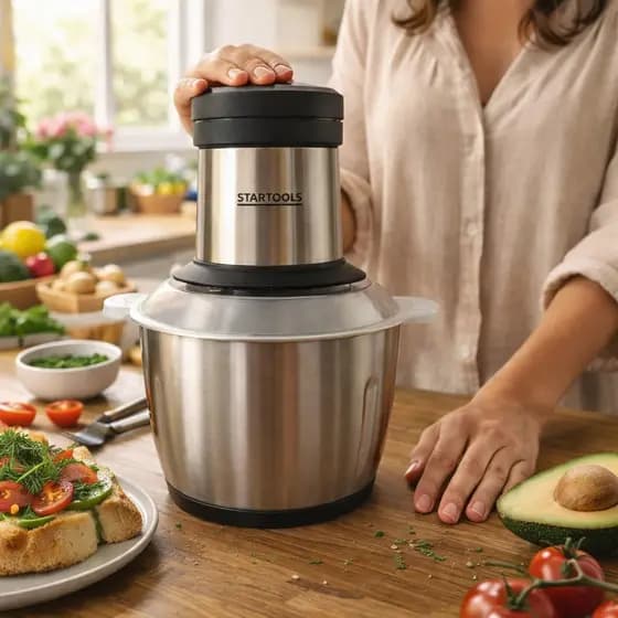 Multiprocessador Elétrico 2 ou 3 Litros 4 Lâminas 110/127V ou 220V Processador De Alimentos