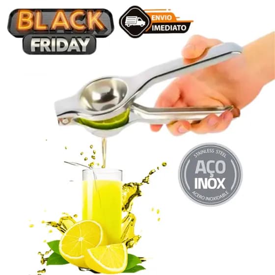 Espremedor de Limão Manual Por Pressão Portátil De Aço Inox Para Extração De Suco Sem Esforço Espremedor De Fruta