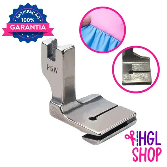 Calcador Franzir P5W Base Larga para Máquina Reta Industrial - P5W