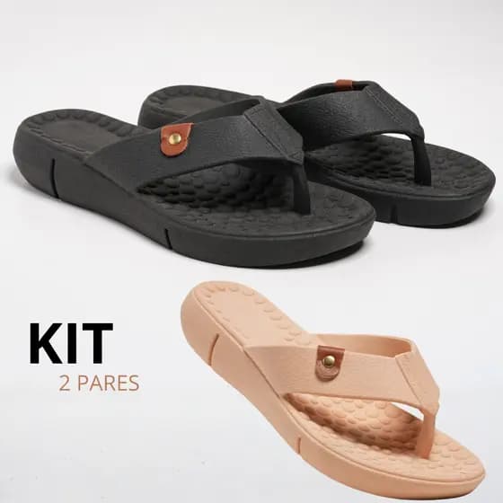 Kit Tamanco Modal Feminino Flexivél Verão