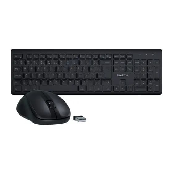 Kit Teclado e Mouse Intelbras CSI50 Sem Fio Preto