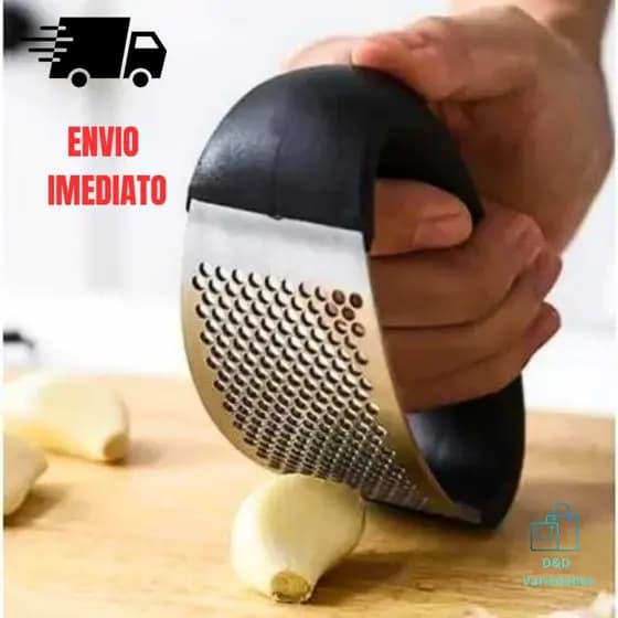 Amassador Espremedor Triturador De Alho Manual Cozinha Inox Resistente