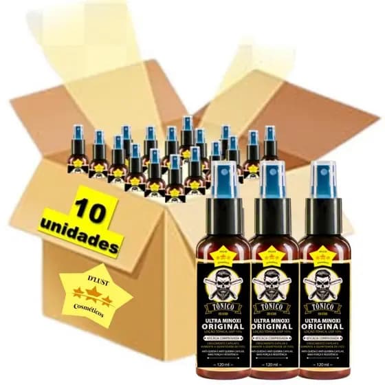Kit 10x Tonico Ultra Dlust Spray Cabelo e Barba