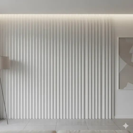 Forma Molde Placa De Gesso Cimento 3d Padrão Relevo Ripado 30x50cm Plástico ABS Reutilizável