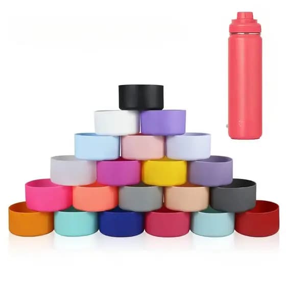 Bota Protetora De Silicone Para Base De Garrafa De Água 350ml/500ml/650ml/950ml