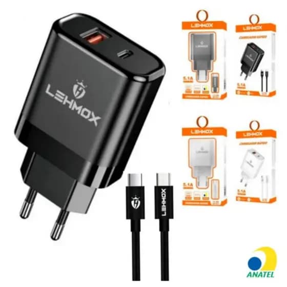 Carregador Turbo Tipo C Original Duas Entradas Para Galaxy A35 A50 A70 S20 Fe S21+ S22 S23 Ultra S24