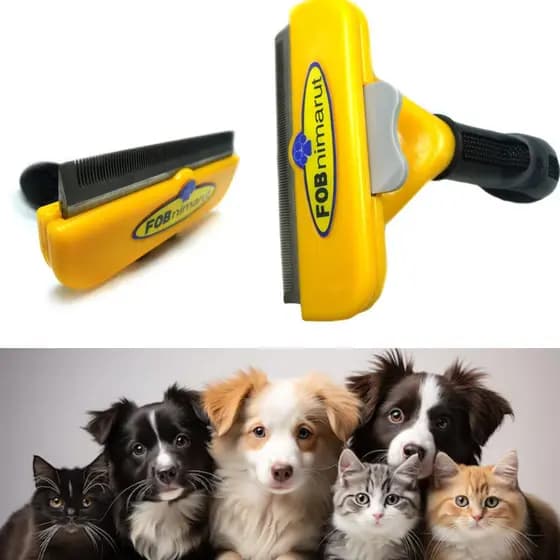 Escova Rasqueadeira FOBnimarut Para Cães E Gatos Pelo Médio/ Longo Pente de Tirar Pelos