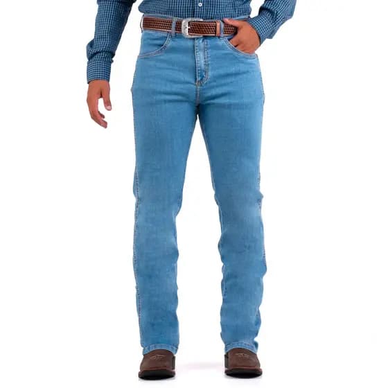 Calça Jeans Masculina Tassa Delavê Elastano Country