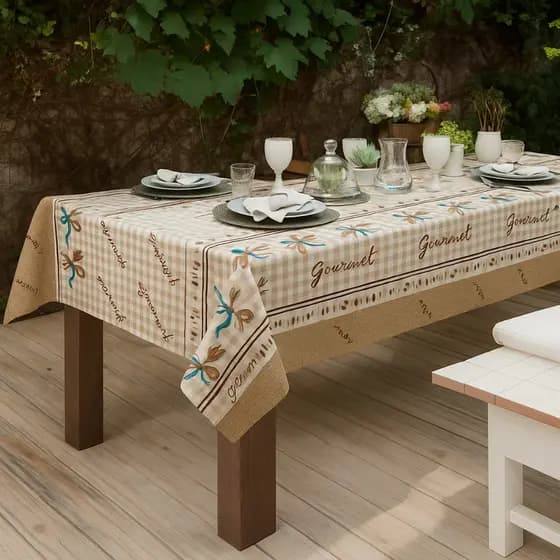 Toalha de Mesa 2 Metros em Tecido Linhão Luxo Goumet Várias Estampas, Temas Natal, Frutas, Flores