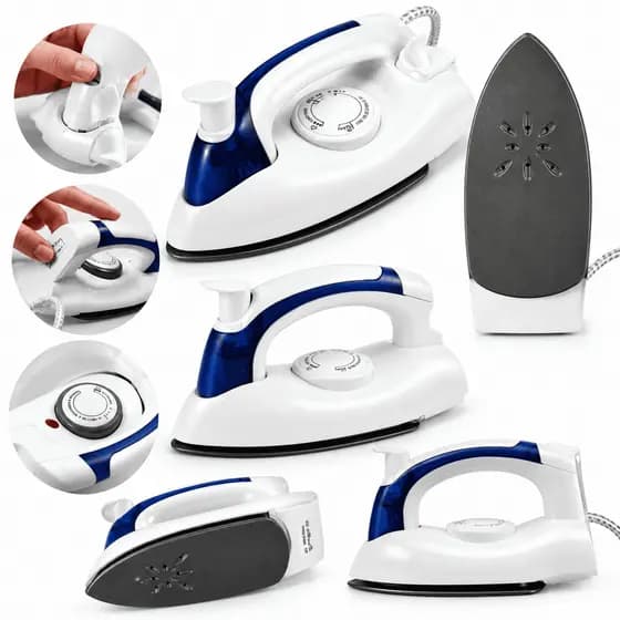 Ferro De Passar Roupa Portatil Mini Ferro Viagem Bivolt Dobravel Vaporizador De Roupas Compacto