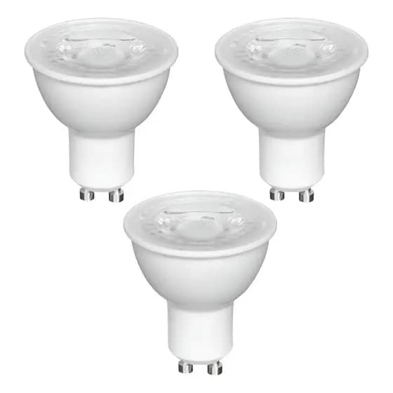 Kit 3 Lâmpadas LED Dicróica GU10 7W Bivolt 110-240V 525lm 36° Alta Durabilidade Cor da Luz (3000K, 4000K ou 6500K)