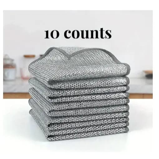 kit 5 Panos De Limpeza De Cozinha Fogão Reutilizável/Toalha Louça/Panos DomésticO/Lavagem De Aço