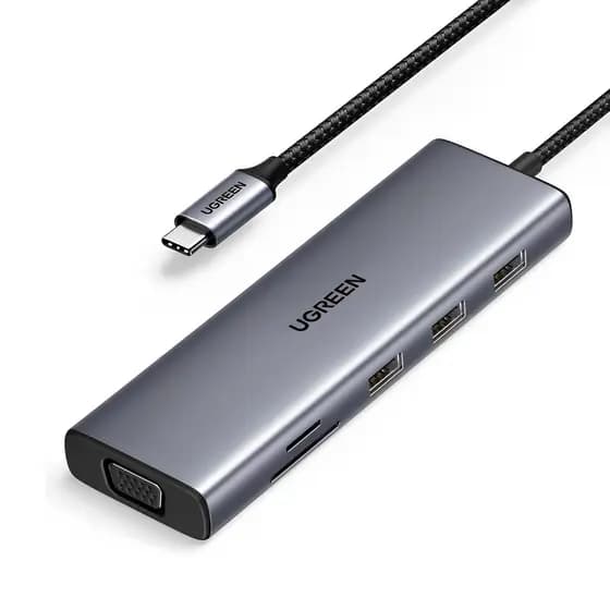 Hub Adaptador Ugreen 10 em 1 4k/30Hz Usb-C Cinza