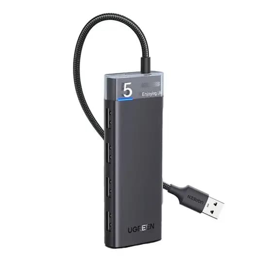 Hub Adaptador Ugreen 4x Portas Usb A 3,2 Gen1 20cm Preto