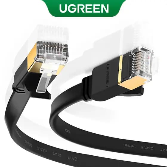 UGREEN Cabo Rede Rj45 Cat 7 U/Ftp 1000Mbs 5Metros Preto