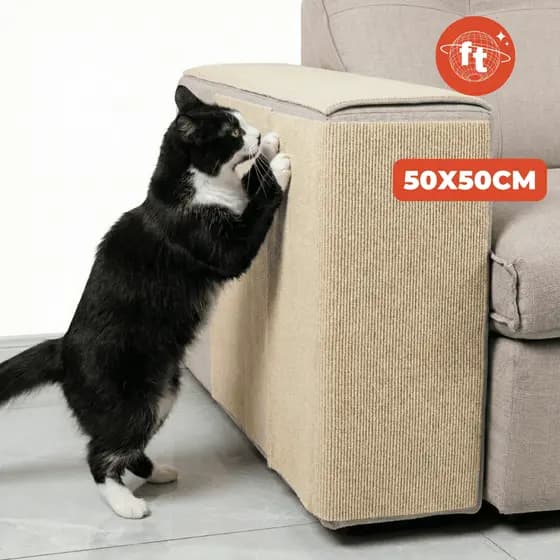 Arranhador Para Gatos Auto-Adesivo Carpete Proteçao Para Sofa - Tapete arranhador para gatos 50x50cm