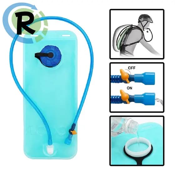 Refil De Agua Para Mochila Hidratacao Bike Ciclismo Camping Trilha Bolsa Reservatorio 2 Litros