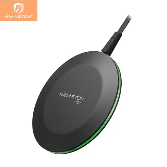 H'maston YS-28 Carregador Turbo Wireless Qi 20w Sem Fio Indução Para Celular Rápido LED