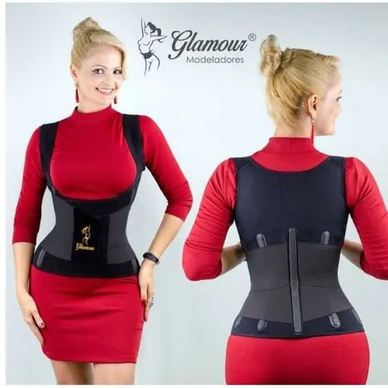 Cinta modeladora abdominal térmica queima gordura c/ alça