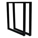Pe De Mesa Ferro Estilo Industrial - Kit 2 Pçs