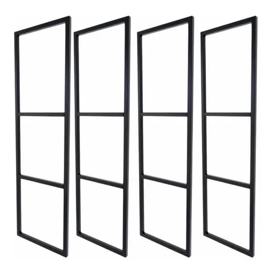 suporte triplo prateleira estilo industrial decorativo 4 un cor preto
