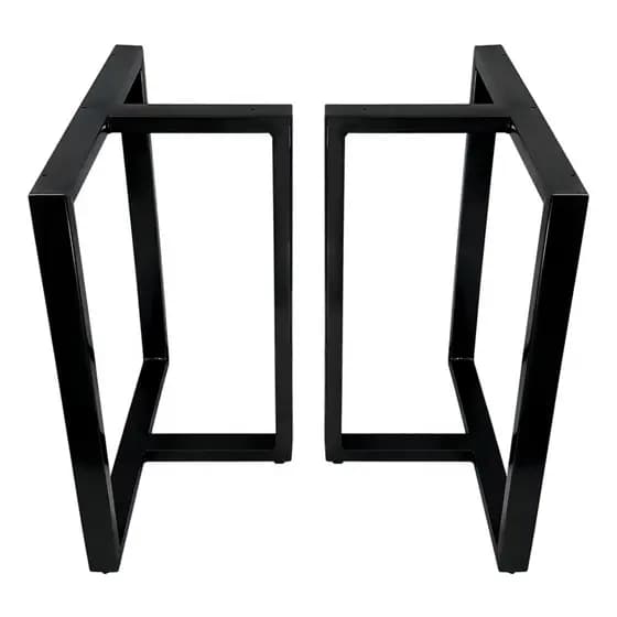 Base De Mesa De Jantar Kansas Tampos Até 2,00 X 1,00 Cor Preto