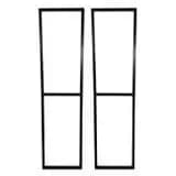 Suporte Duplo P/ Prateleira Estilo Industrial 90x24cm - 2 Pc Cor Preto