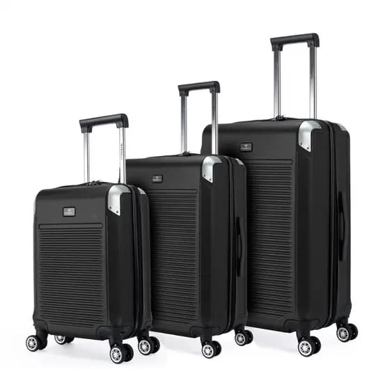 Kit 3 Malas De Viagem Primicia ABS Resistente Cadeado Senha TSA Bordo Padrão Anac Rodinha 360