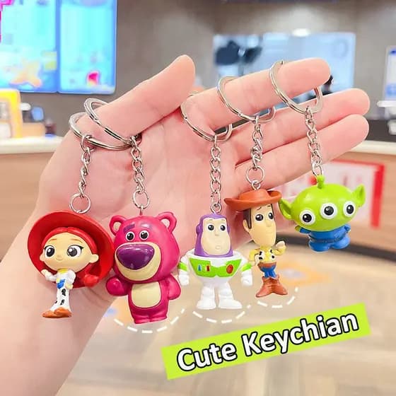 ML Moda História De Brinquedo Criativo Chaveiro De Woody Buzz Lightyear Ação Figura Doll Toys