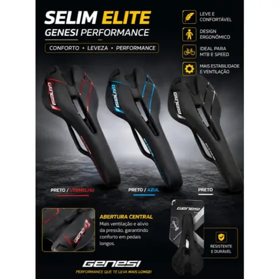 Selim Genesi Elite Performance Conforto e Performance para sua Bike