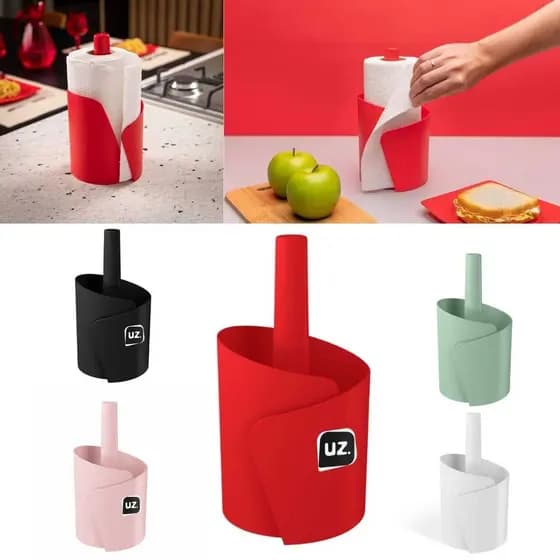 Porta Papel Toalha De Mesa Bancada Cozinha Suporte Para Rolo Vertical De Mesa Alta Qualidade UZ