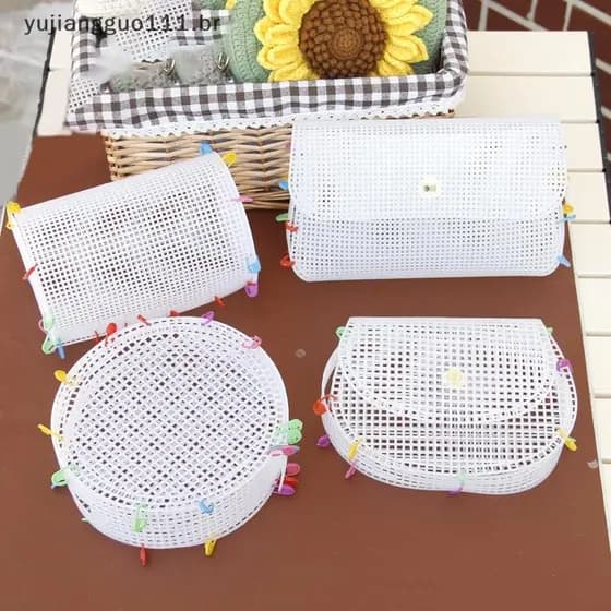 # Novo Kit De Malha De Plástico Para Tecelagem Auxiliar , Bolsa De Ombro De , Pano , Material Fazer Você Mesmo .