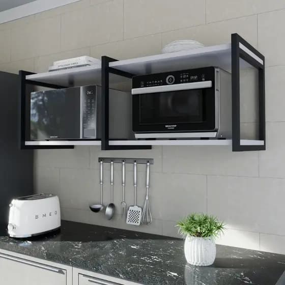 Suporte Moderno Grande Para Microondas E Forno