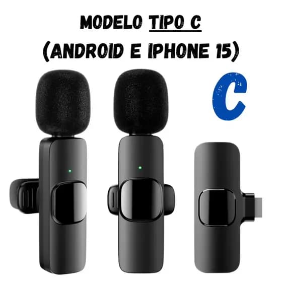 Kit 2 Microfone Duplo Profissional De Lapela Anti Ruído