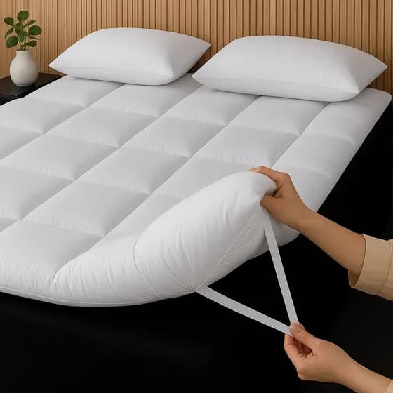 Pillow top cama solteiro , casal , Queen e king box protetor de colchão macio toque de pluma várias cores.