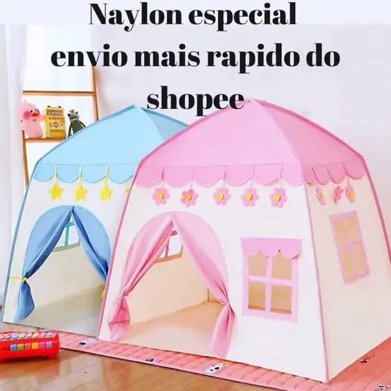 Barraca infantil tenda cabana casa dobrável melhor qualidade do shopee