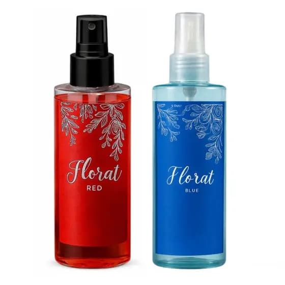 Body Splash Florat Red e Blue 100ml – Perfume Corporal Feminino Longa Duração | Fragrância Floral Refrescante
