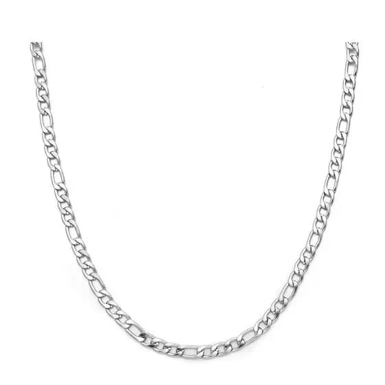Corrente cordão Masculino Elo 3x1, 3mm inox 316l