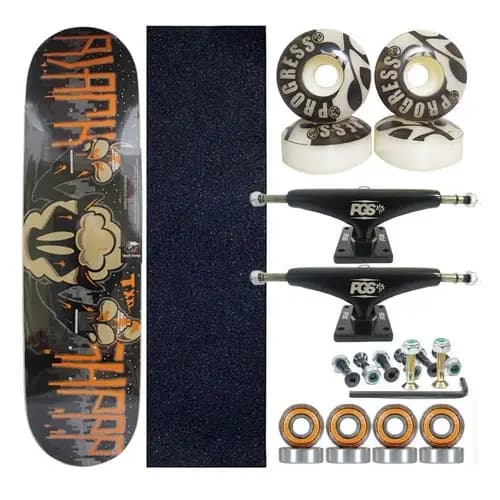 Skate Profissional Black Sheep completo pronto para andar para todas as idades