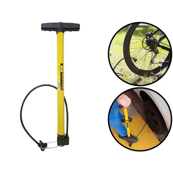 Bomba de Encher Pneu Bicicleta Bola Moto Carro