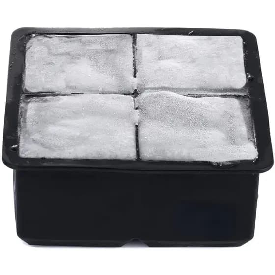 KIT 2 Forma De Silicone 4 Gelo Cubo Grande 4,8cm