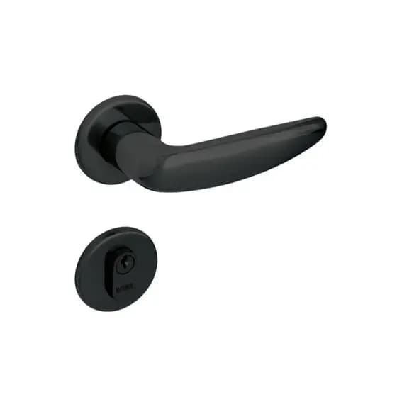 Fechadura 515P St2-Evo 55 Roseta 327 Preto Fosco La Fonte - Conjunto