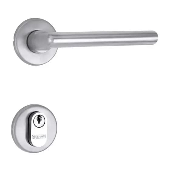 Fechadura Externa 6521 La Fonte ST2 Cromada Acetinado La Fonte - Conjunto